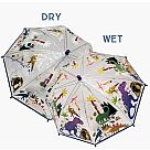 Color-Changing Umbrella, Transparent Dino