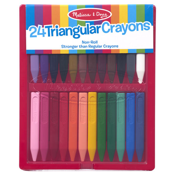 24 Triangular Crayons - Melissa & Doug