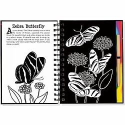 Scratch and Sketch Trace Along Butterflies and Friends