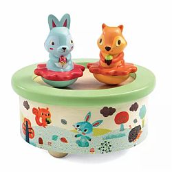 Forest Friends Twirling Music Box