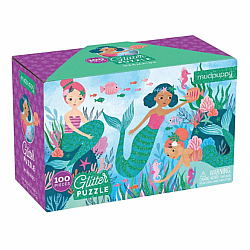 100 Piece Puzzle, Mermaids Glitter