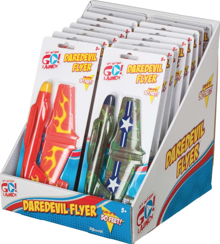 5 PK Asst. Toysmith Stunt Daredevil Flyer Foam Planes Gift Set Bundle w/Bag 