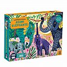 300 Piece Puzzle, Asian Elephants Endangered Species
