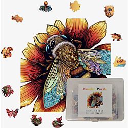 Amazing Bee Wooden Jigsaw Puzzle - Small