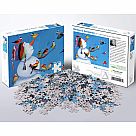 500 Piece Puzzle, Birdies and Snowman