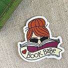 Book Babe Vinyl Sticker - Red Hair 