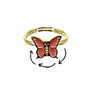 Butterfly Fidget Spinner Ring