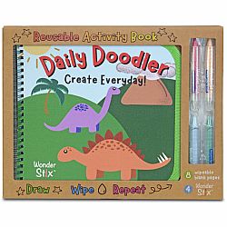 Daily Doodler Reusable Coloring Book - Dino Cover