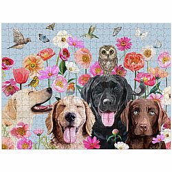 500 Piece Puzzle, Dogs and Birds