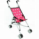 Doll Stroller with Pink Hearts