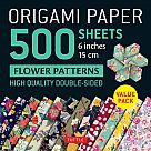 Origami Paper: 500 Flower Sheets
