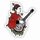 Frida Kahlo Guitar Vinyl Sticker