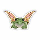 Frog with Wings Vinyl Sticker