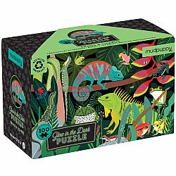 100 Piece Puzzle, Frogs and Lizards Glow in the Dark