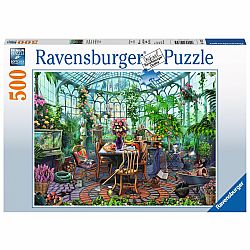 500 Piece Puzzle, Greenhouse Mornings