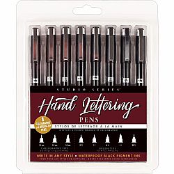 Set of 8 Hand Lettering Pens