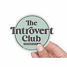 Introvert Club Vinyl Sticker