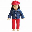 18" Doll Jean Jacket Outfit for American Girl Dolls