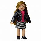 18" Doll "Leather" Jacket Outfit for American Girl Dolls