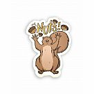 Oh, Nuts! Squirrel Vinyl Sticker