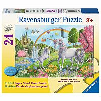24 Piece Floor Puzzle, Prancing Unicorns