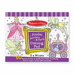 Jumbo Coloring Pad, Princess and Fairy