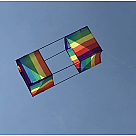 Rainbow Stripe Box Kite - Pickup Only