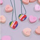 Rainbow Heart Necklace (Single)