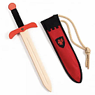 Red Sword with Pouch and Rope Belt - Made in Spain