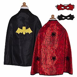 Spider/Bat Reversible Cape with Mask Size 3-4