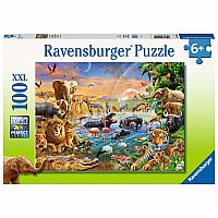 100 Piece Puzzle Savannah Waterhole