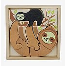 Sloth Family Wooden Puzzle