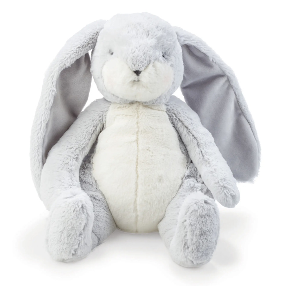 Bunnies by the Bay Tiny Nibble Bunny 8" Gray with luxurious fur and velour ears