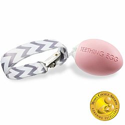 Teething Egg, Baby Pink