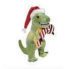 Holiday T-Rex with Santa Hat