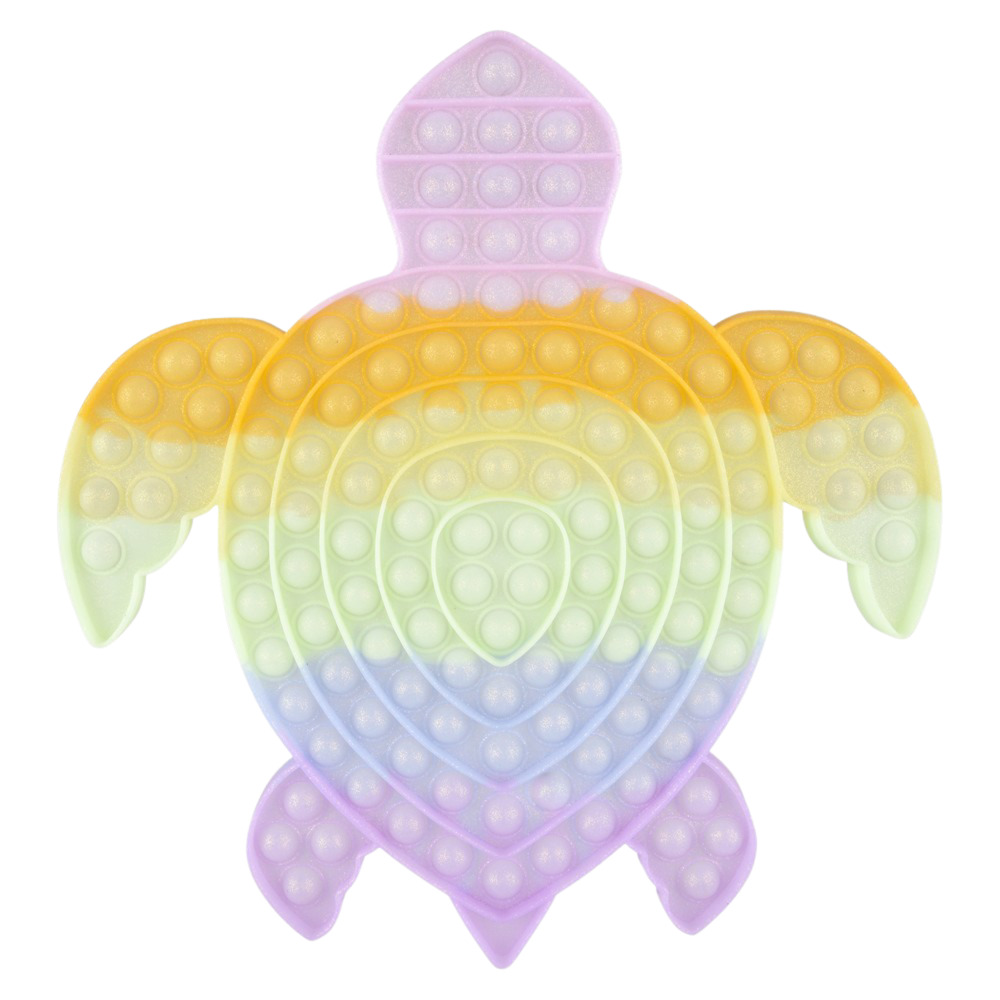 gjorde det slutpunkt Broderskab Giant 13" Glitter Pastel Sea Turtle Pop It - Toy Network