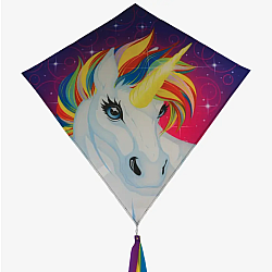30" Unicorn Diamond Kite