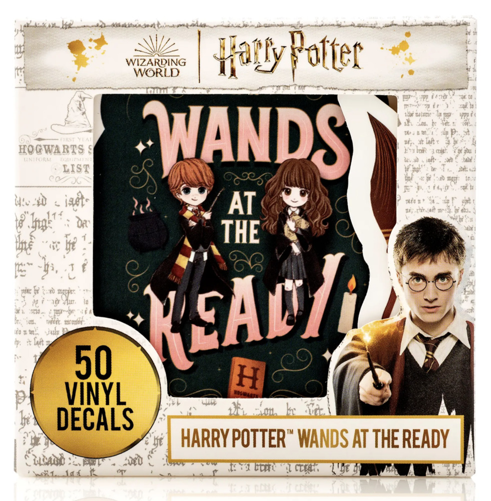 Set of 50 Harry Potter Vinyl Stickers - Wands at the Ready - Conquest  Journals