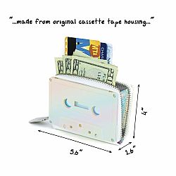 Cassette Tape Wallet - Electro White