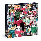 500 Piece Puzzle, Wintry Cats