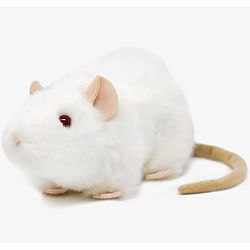 Wylie the White Rat Realistic Plush